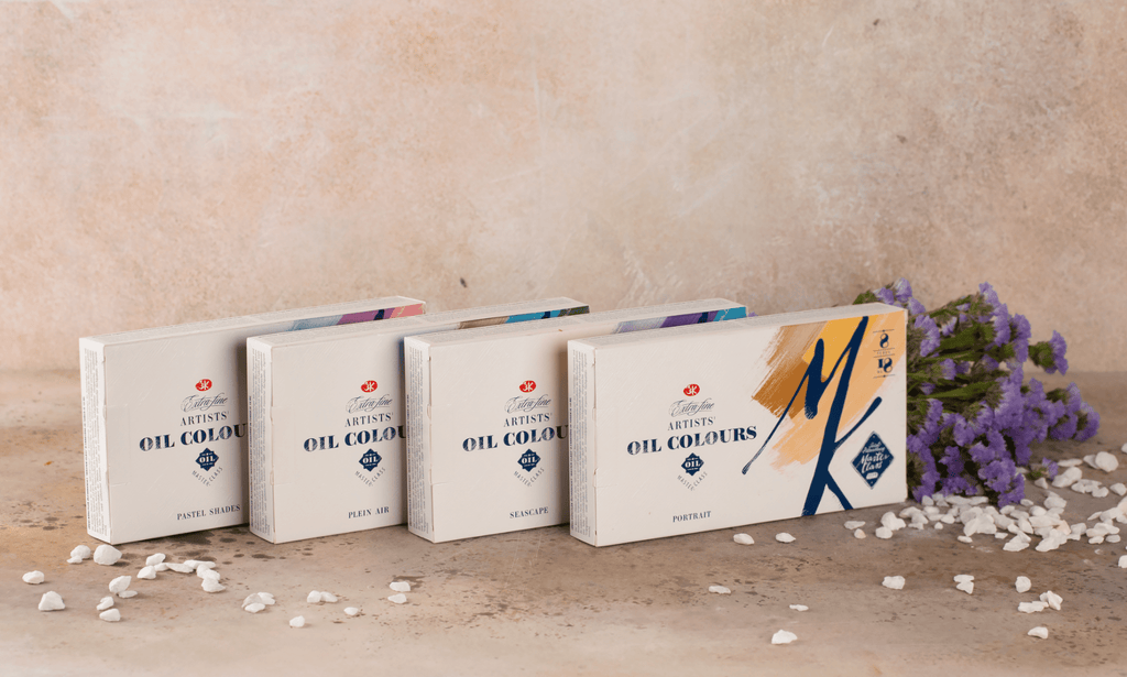 Oil paint set Plein air // 8 colours x 18 ml tubes // by Master-Class - Artish