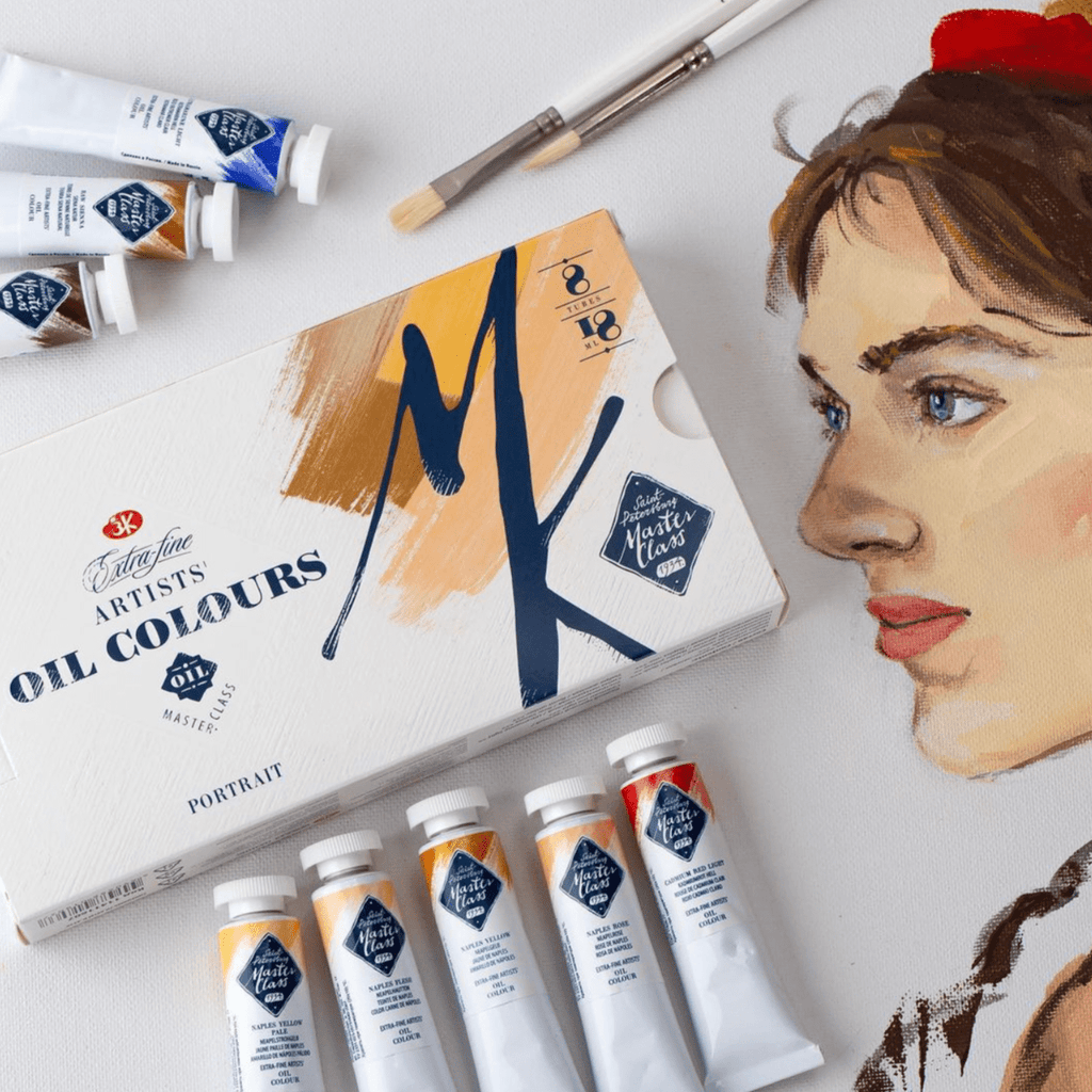 Oil paint set Portrait // 8 colours x 18 ml tubes // by Master-Class - Artish