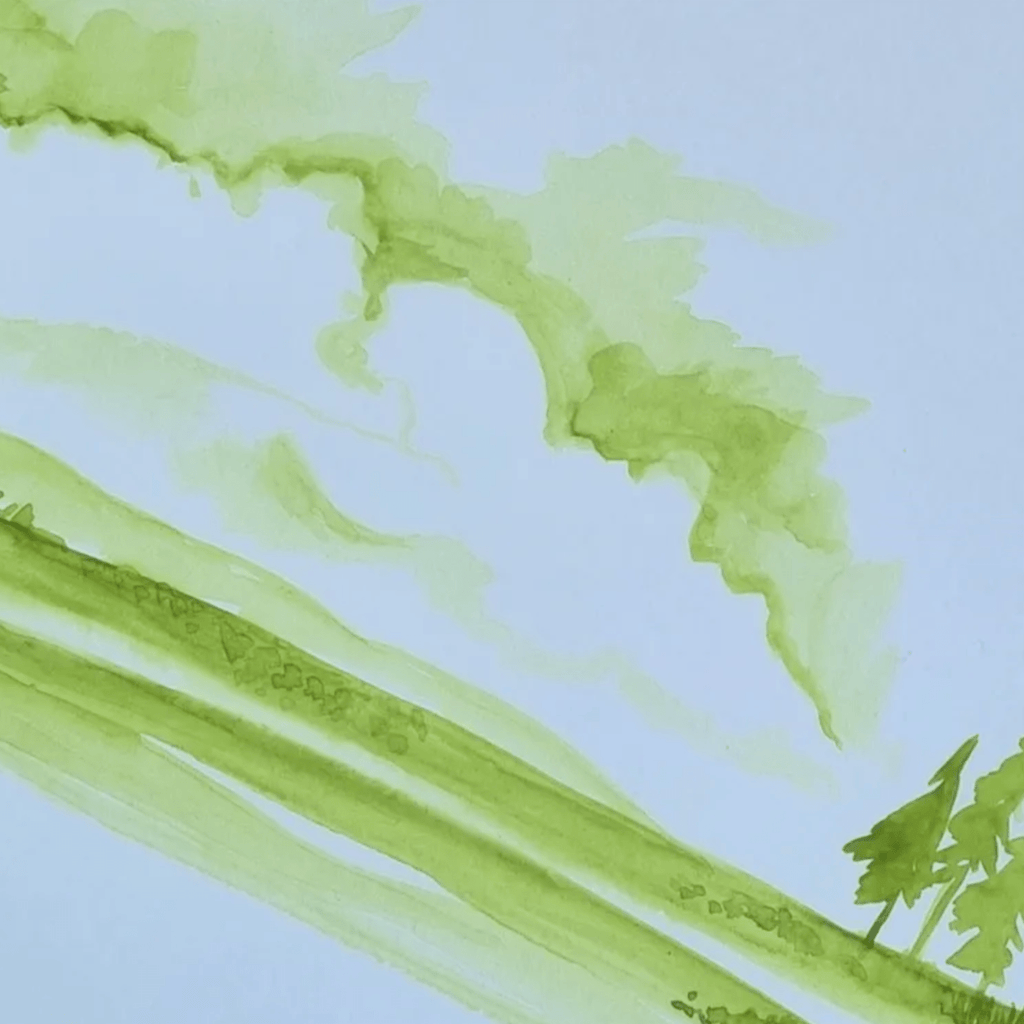 Paper for watercolour «Seagirl» // 200 g/m2, 20 sheets - Artish