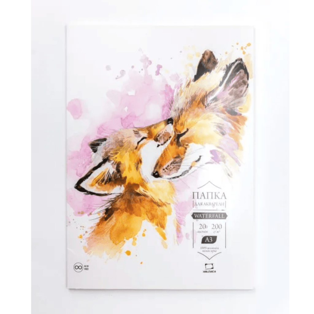 Paper for watercolour “Waterfall" // Cellulose, 200 g/m2, A3 // by Malevich - Artish