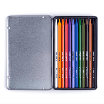 Pastel monolith pencil set GrafArt // 12 colours // by Malevich - Artish