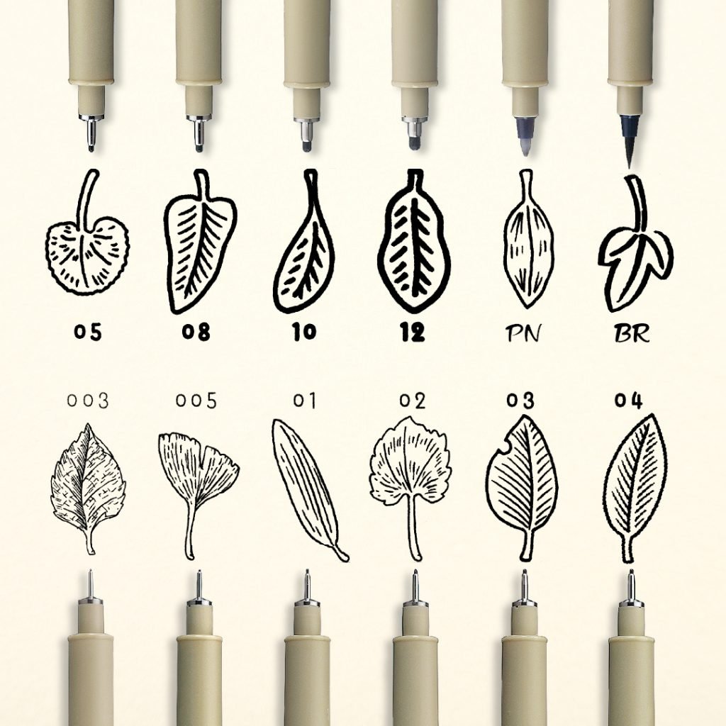 Pigma Micron // Set of fine liners, 3 pcs // by Sakura - Artish