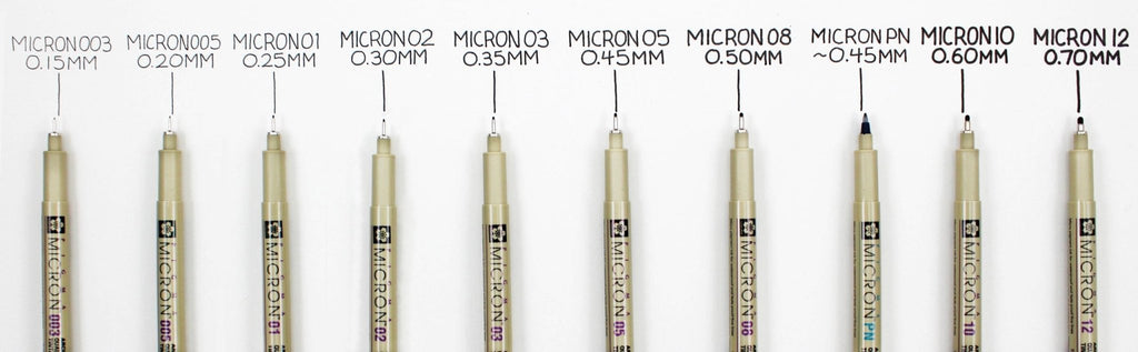 Pigma Micron // Set of fine liners, 3 pcs // by Sakura - Artish