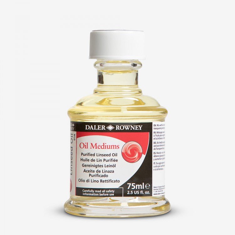 Purified Linseed Oil // 75 ml // by Daler-Rowney - Artish
