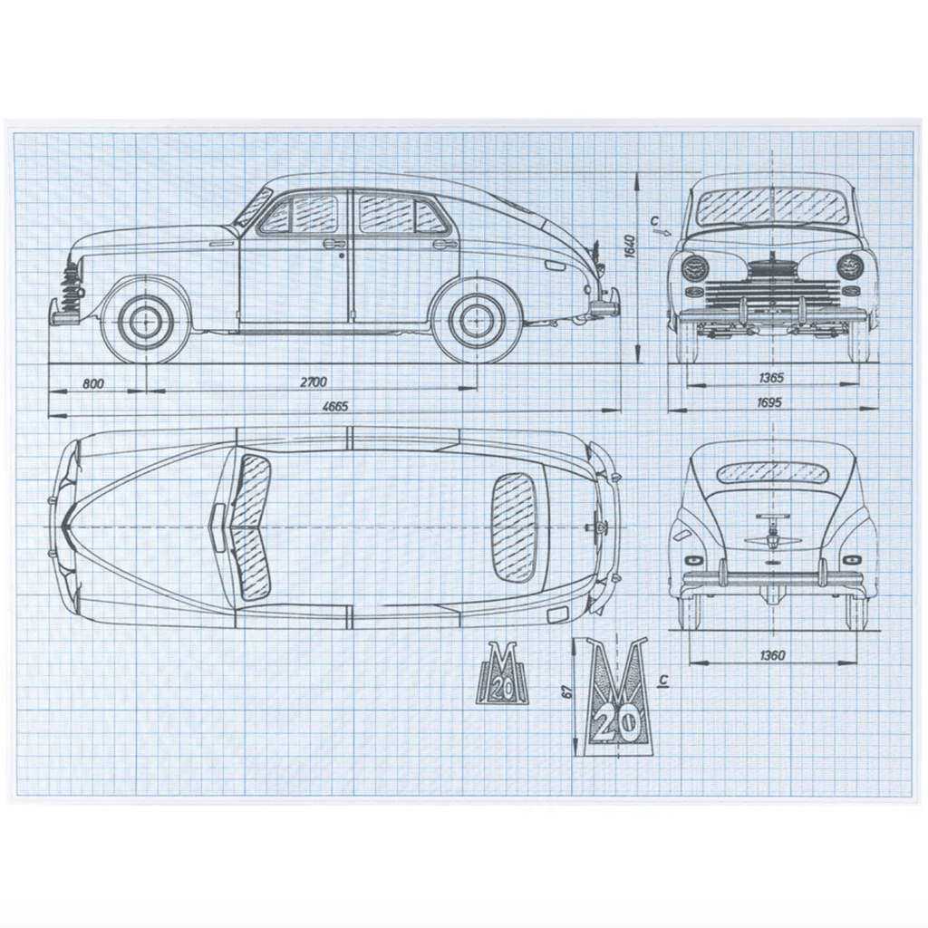 Scale-co-ordinate paper // A3, 20 sheets - Artish