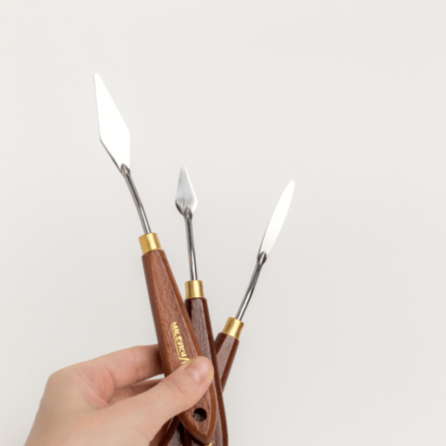 Set of palette knives // 3 pcs: 1-1, 2-1, 3-1 // by Malevich - Artish
