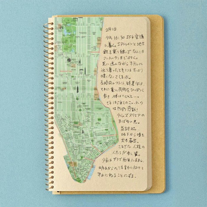 Spiral Ring Notebook // A5, Slim Rule, DW Kraft // by Traveler's COMPANY - Artish