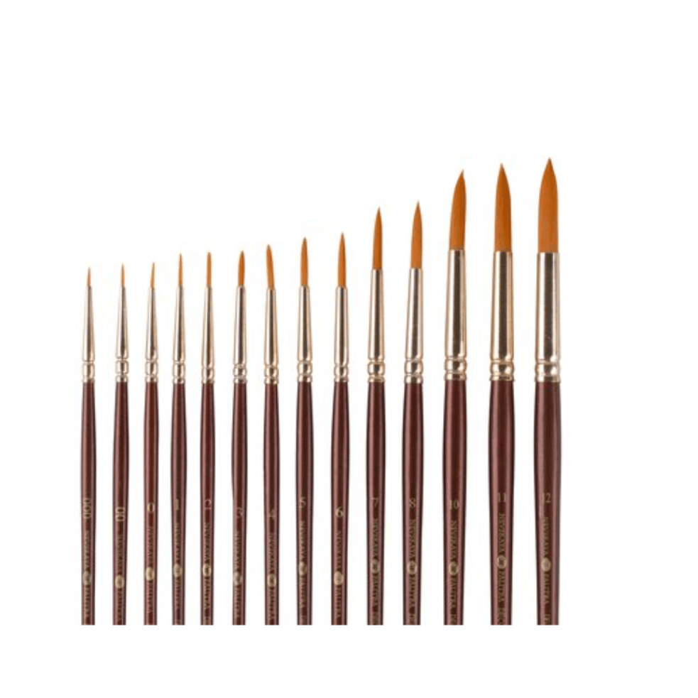 Synthetic round brushes by Decola - Artish