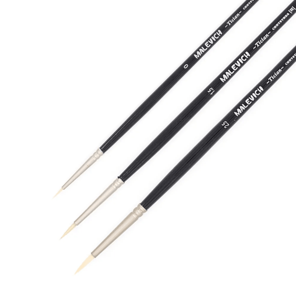 Tician // Synthetic round brushes by Malevich - Artish