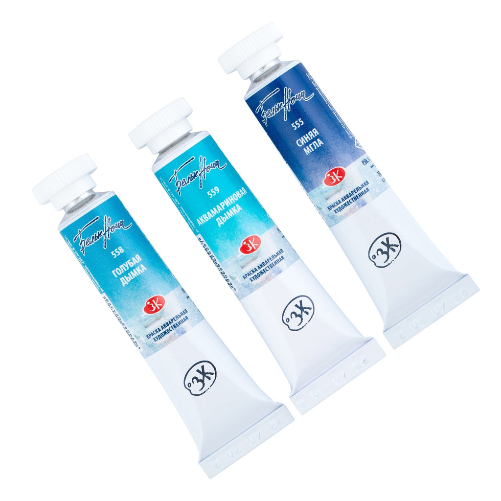 Watercolor paint set - Depth // 3 tubes x 10ml // by White Nights - Artish