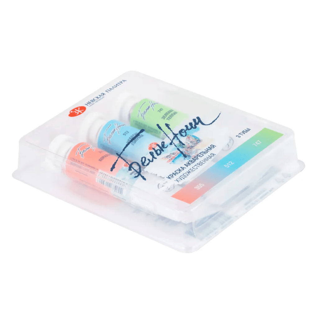 Watercolour paint set - Pastel #2 // 3 tubes x 10ml // by White Nights - Artish