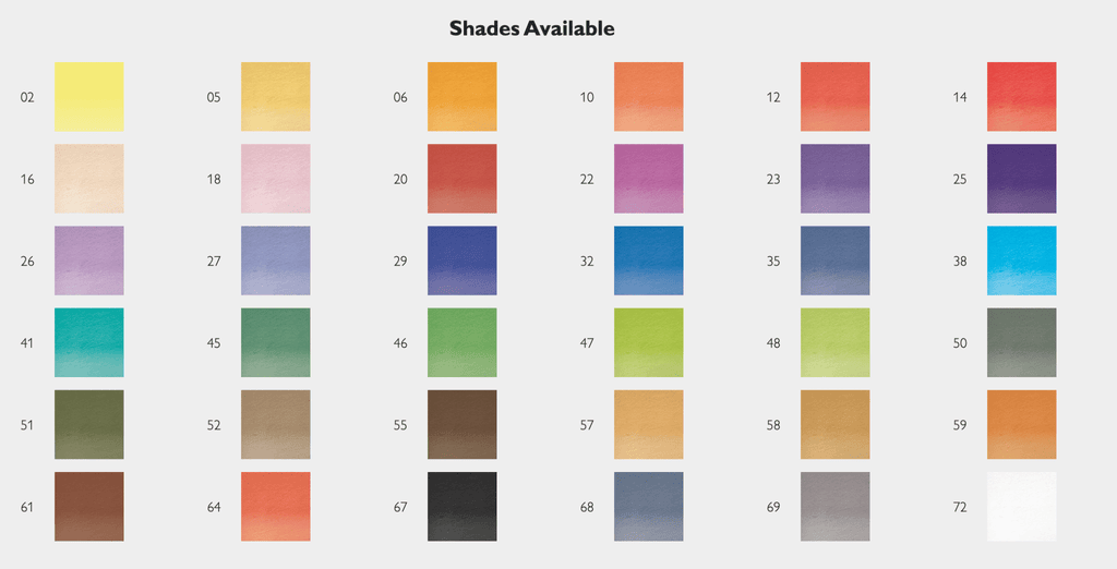 Watercolour pencil set in tin box // 36 pcs // by Derwent - Artish