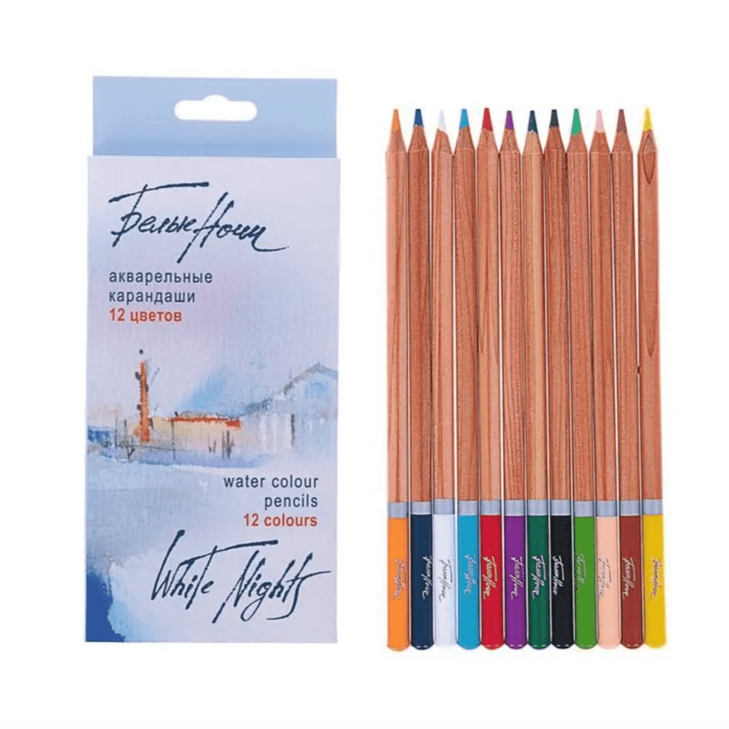 Watercolour pencils // 12 colours // by White Nights - Artish