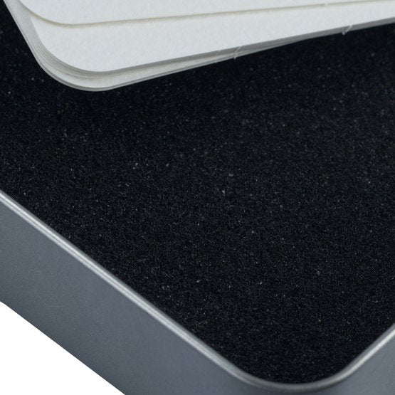 Watercolour postcards in metal box // 300 g/m2, 25% cotton // 10,5x14,8 cm, 24 sheets // by White nights - Artish