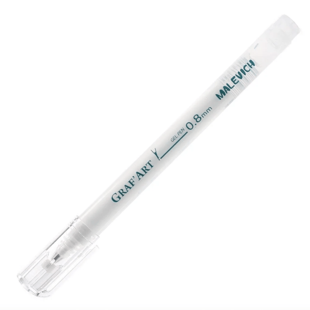 White gel pen 0,8 mm by Malevich - Artish